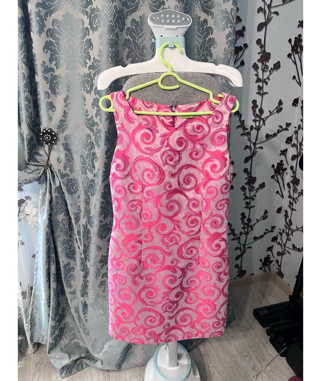 VERSACE JEANS COUTURE Розовое коктейльное платье, фото 5