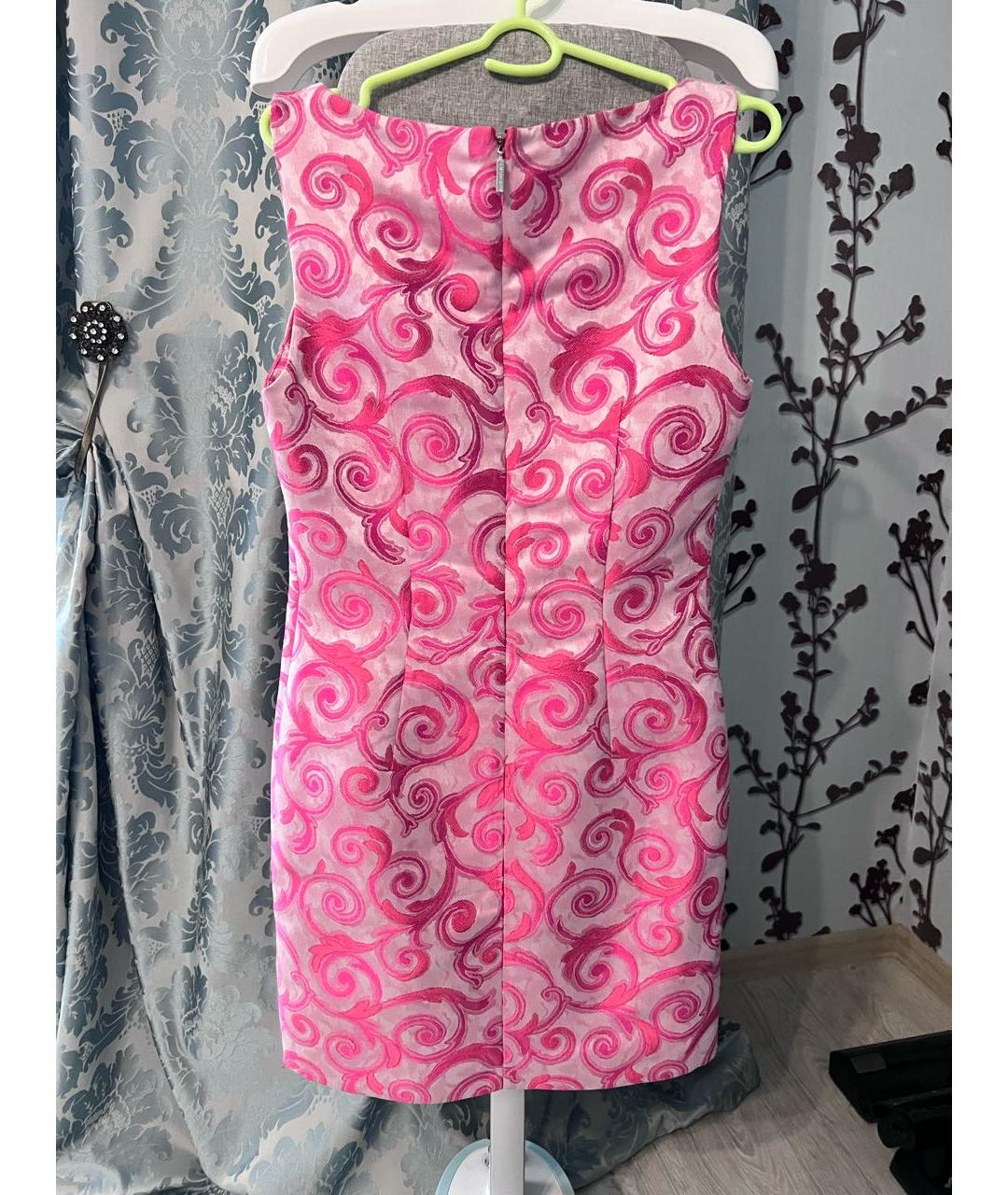 VERSACE JEANS COUTURE Розовое коктейльное платье, фото 2