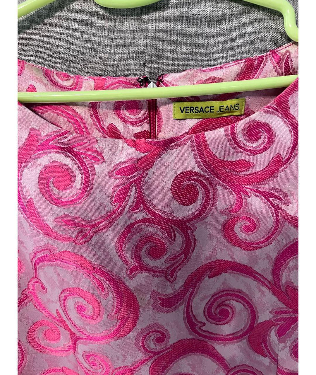 VERSACE JEANS COUTURE Розовое коктейльное платье, фото 3