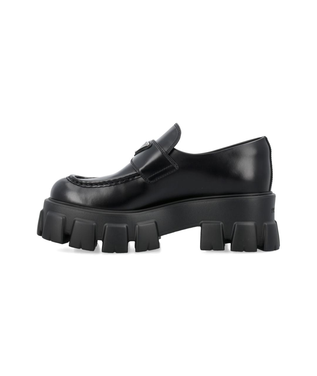 PRADA Черные кожаные лоферы, фото 3