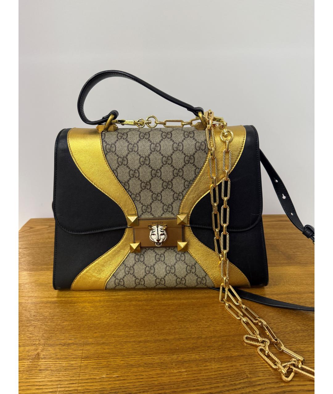 GUCCI Бежевая сумка с короткими ручками, фото 2