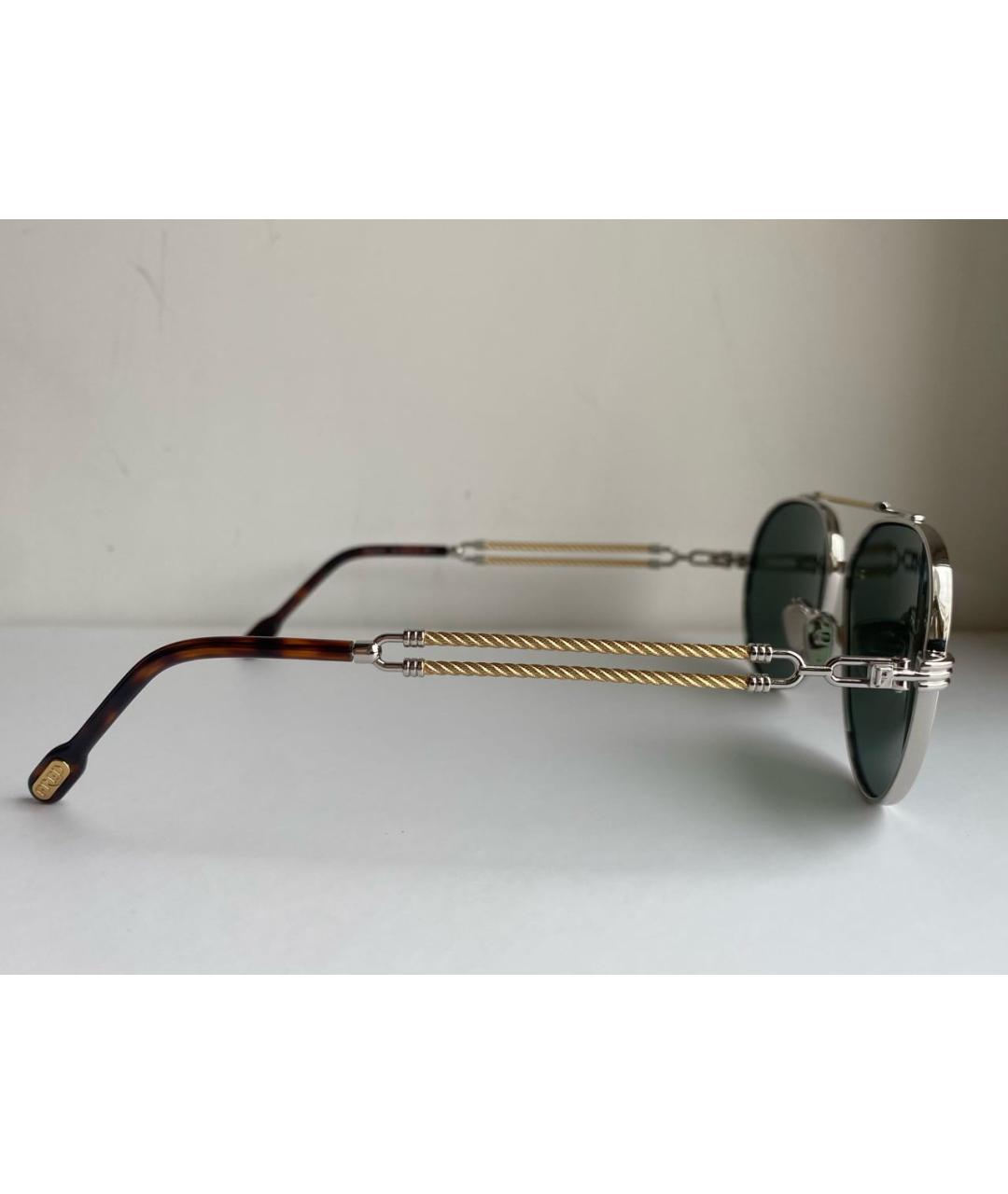 FRED Серебряные металлические солнцезащитные очки, фото 2