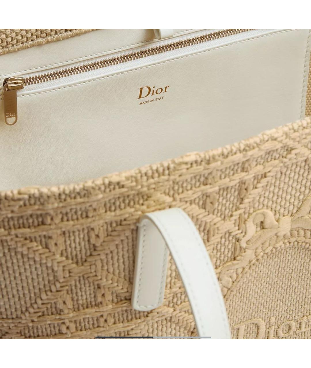 CHRISTIAN DIOR Бежевая сумка тоут, фото 2