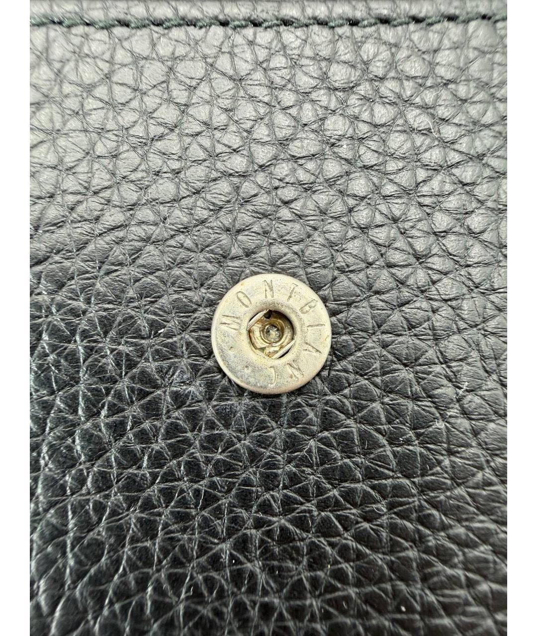 MONTBLANC Черный кожаный кошелек, фото 6