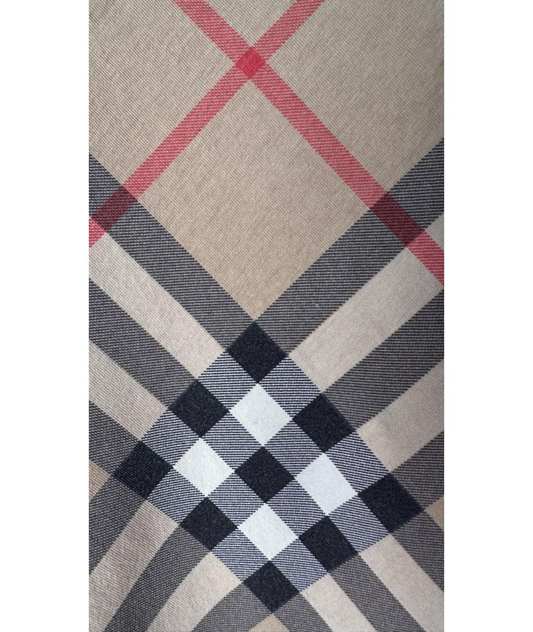 BURBERRY Коричневая хлопковая майка, фото 4