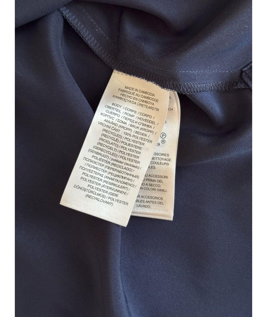 RALPH LAUREN Темно-синее полиэстеровое повседневное платье, фото 4
