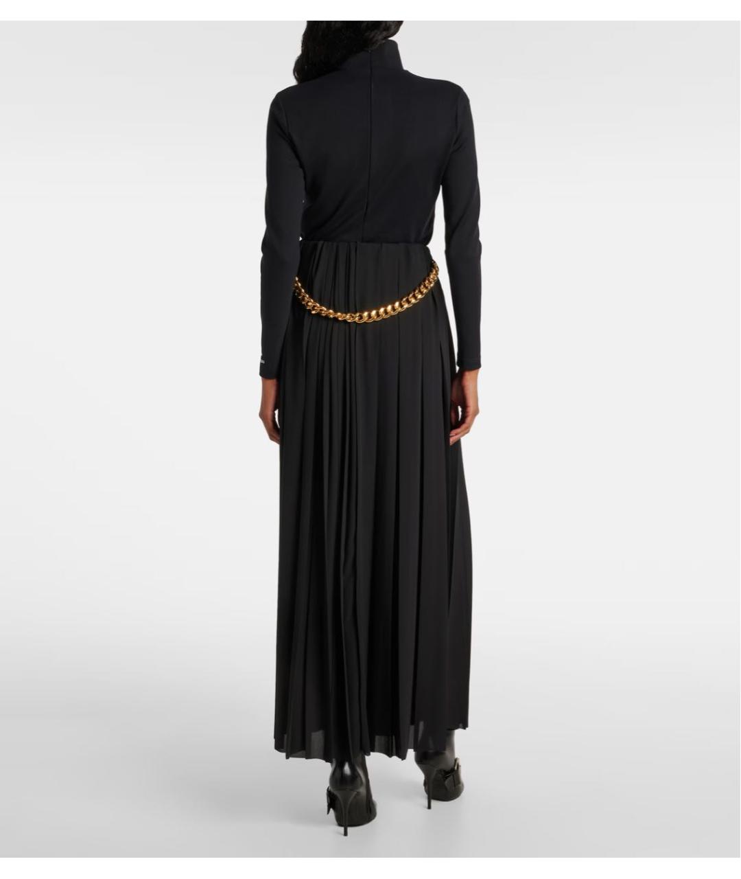 BALENCIAGA Черная полиэстеровая юбка макси, фото 4