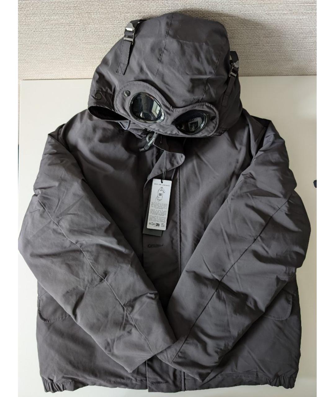 CP COMPANY Черный полиэстеровый пуховик, фото 4