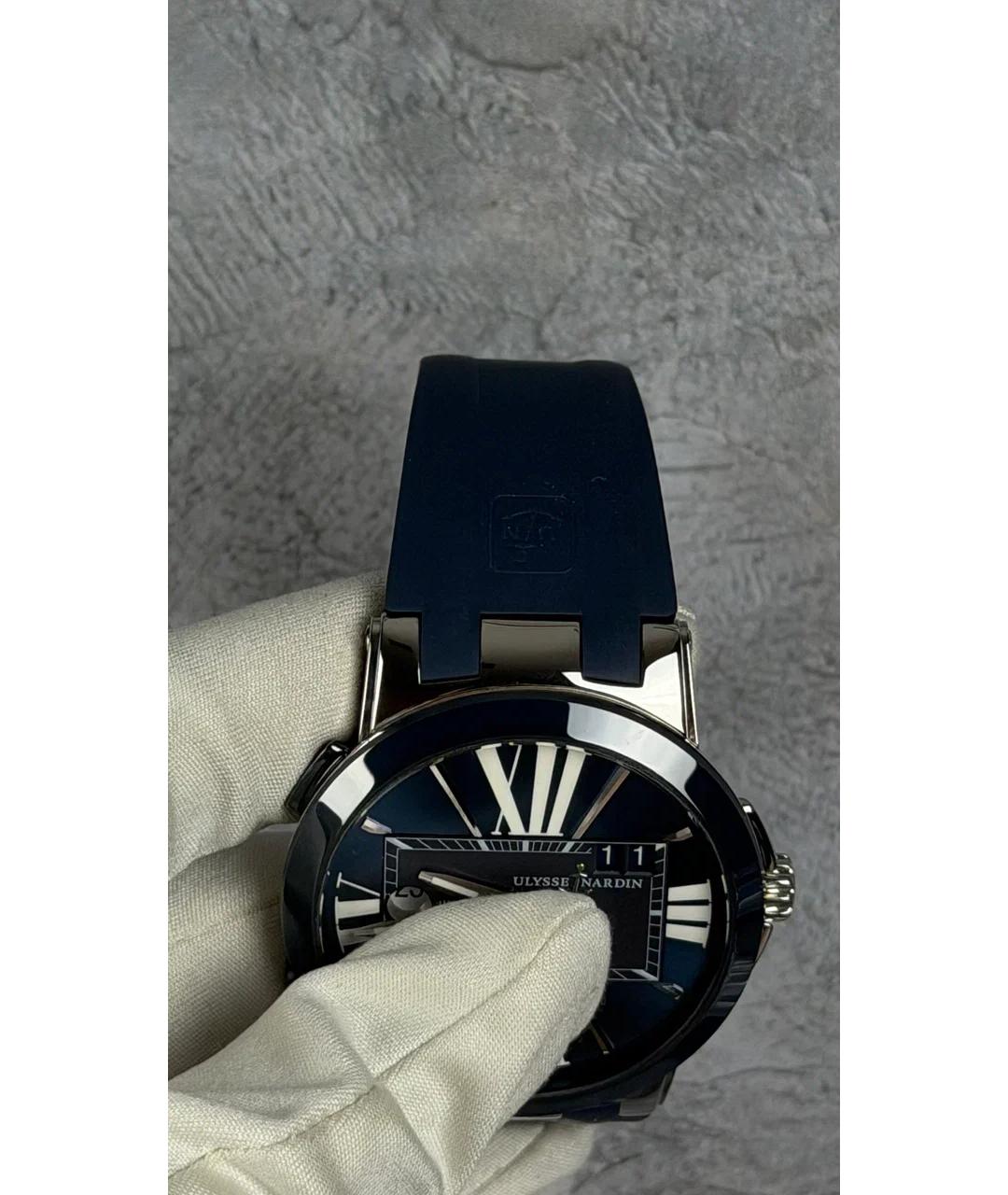 Ulysse Nardin Синие металлические часы, фото 5