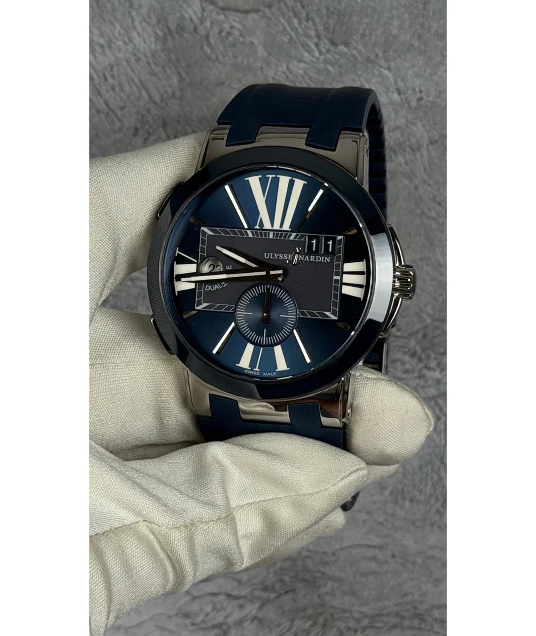 Ulysse Nardin Синие металлические часы, фото 2