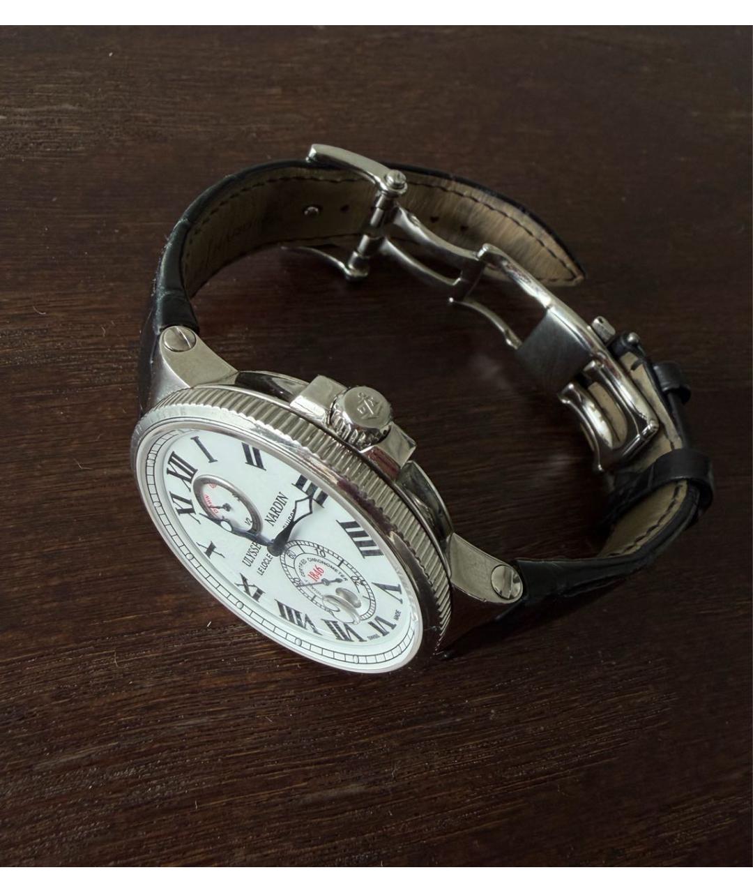 Ulysse Nardin Серебряные металлические часы, фото 3