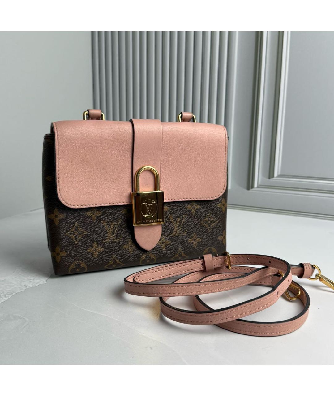 LOUIS VUITTON Розовая сумка с короткими ручками, фото 9