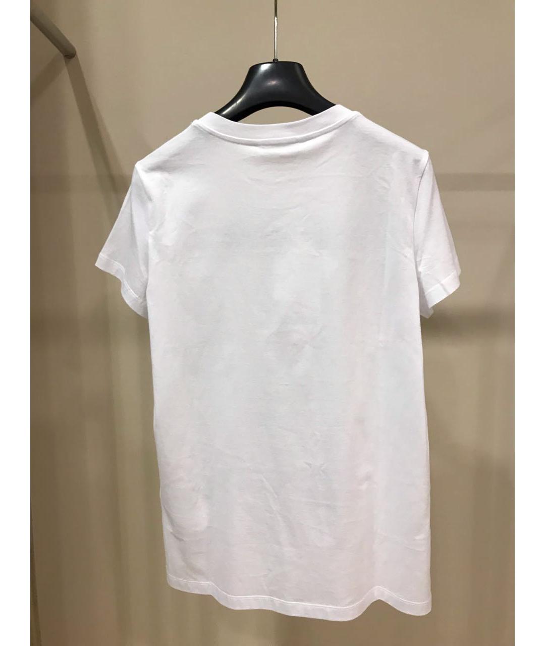 MAX MARA Белая хлопковая футболка, фото 2