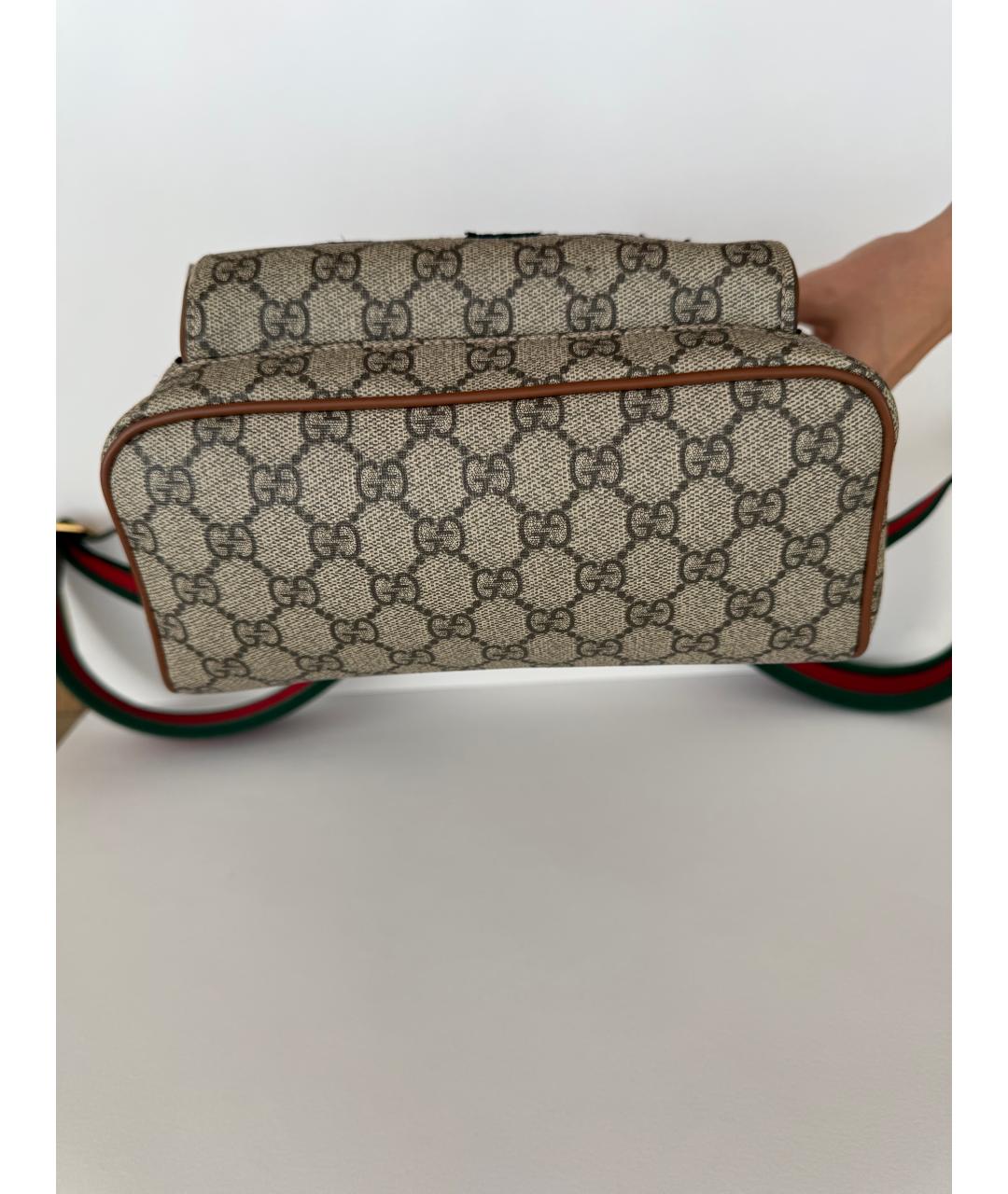 GUCCI Бежевый рюкзак, фото 7