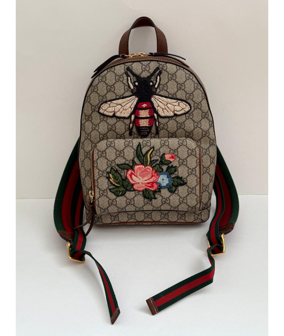 GUCCI Бежевый рюкзак, фото 9