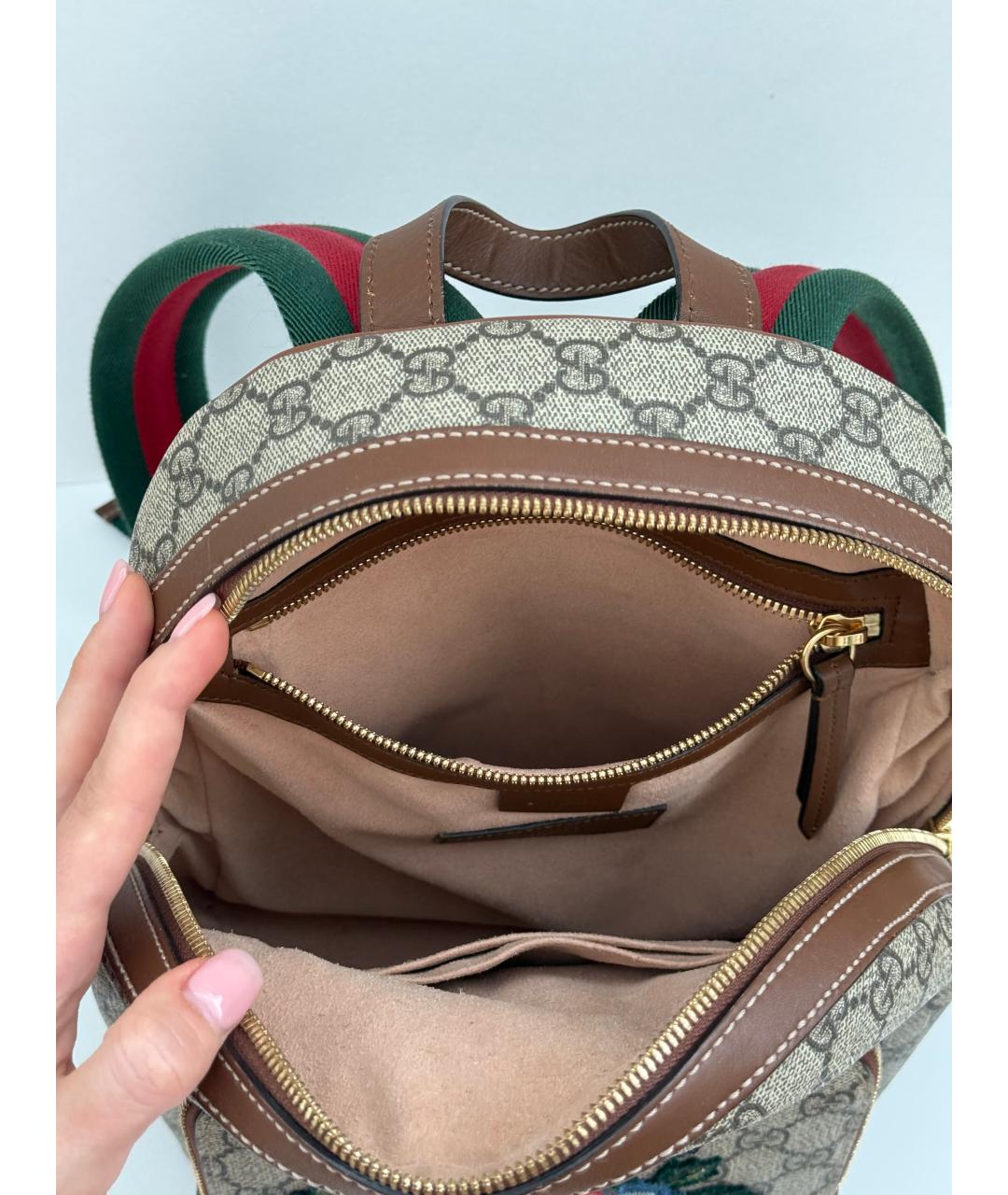 GUCCI Бежевый рюкзак, фото 5
