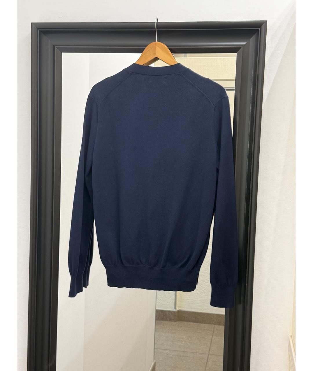 POLO RALPH LAUREN Темно-синий хлопковый кардиган, фото 3