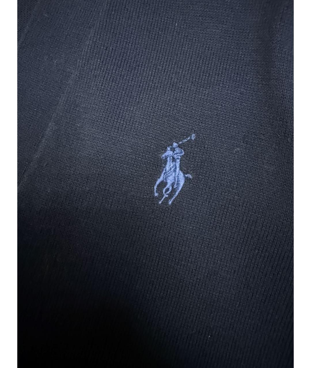 POLO RALPH LAUREN Темно-синий хлопковый кардиган, фото 4