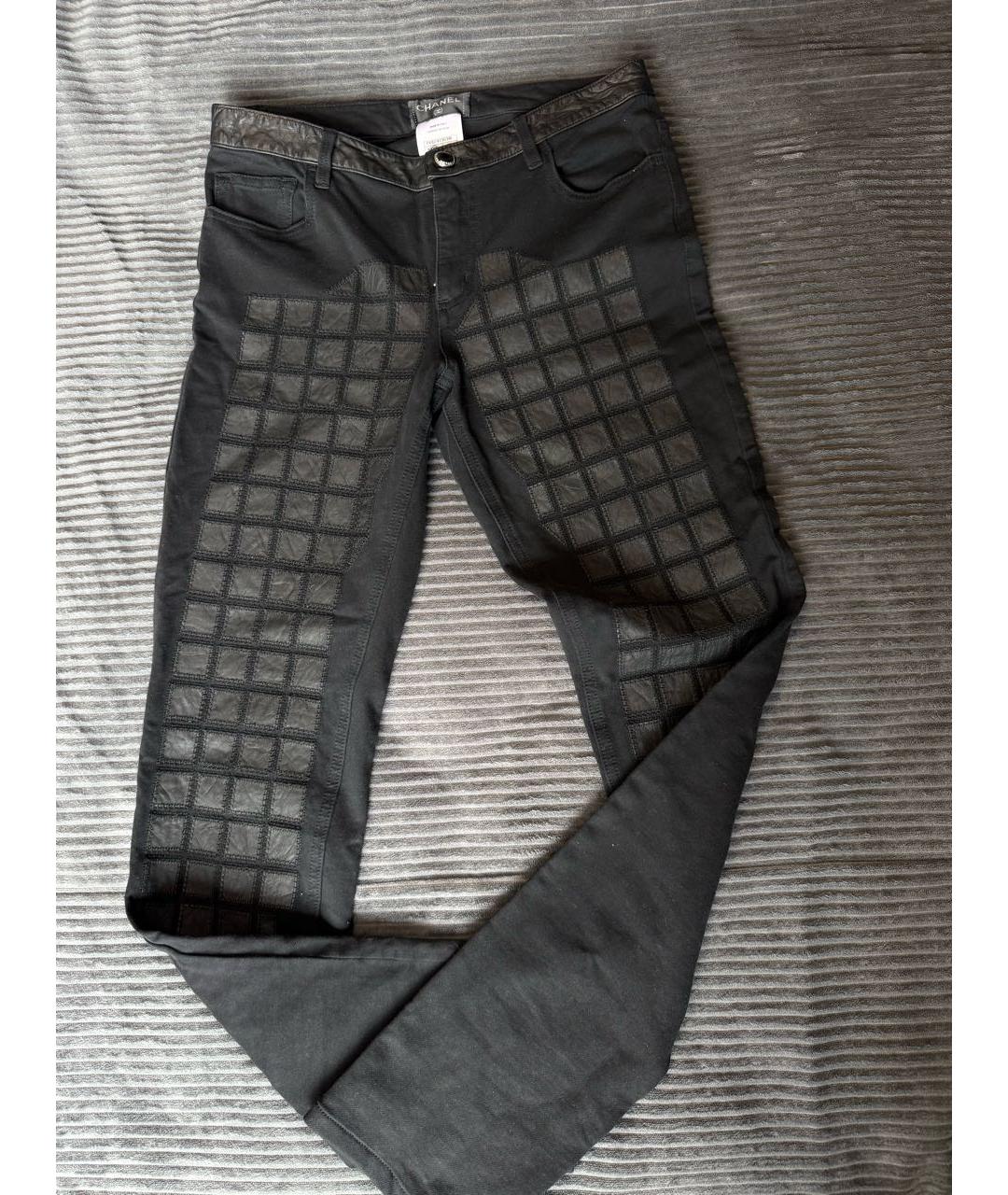 CHANEL Черные брюки узкие, фото 2