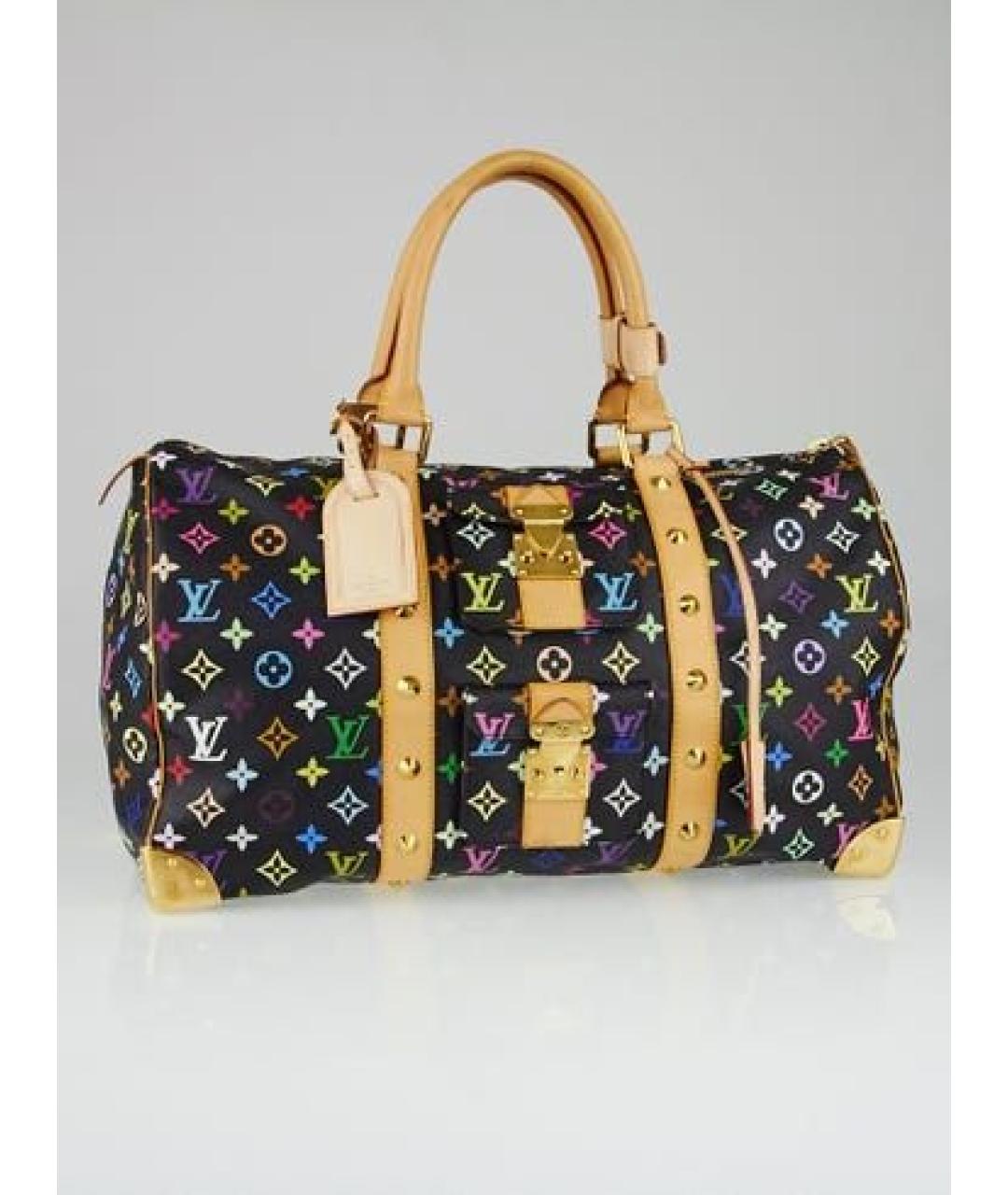 LOUIS VUITTON Черная дорожная/спортивная сумка, фото 8
