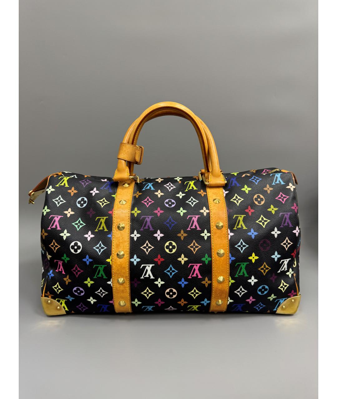 LOUIS VUITTON Черная дорожная/спортивная сумка, фото 2
