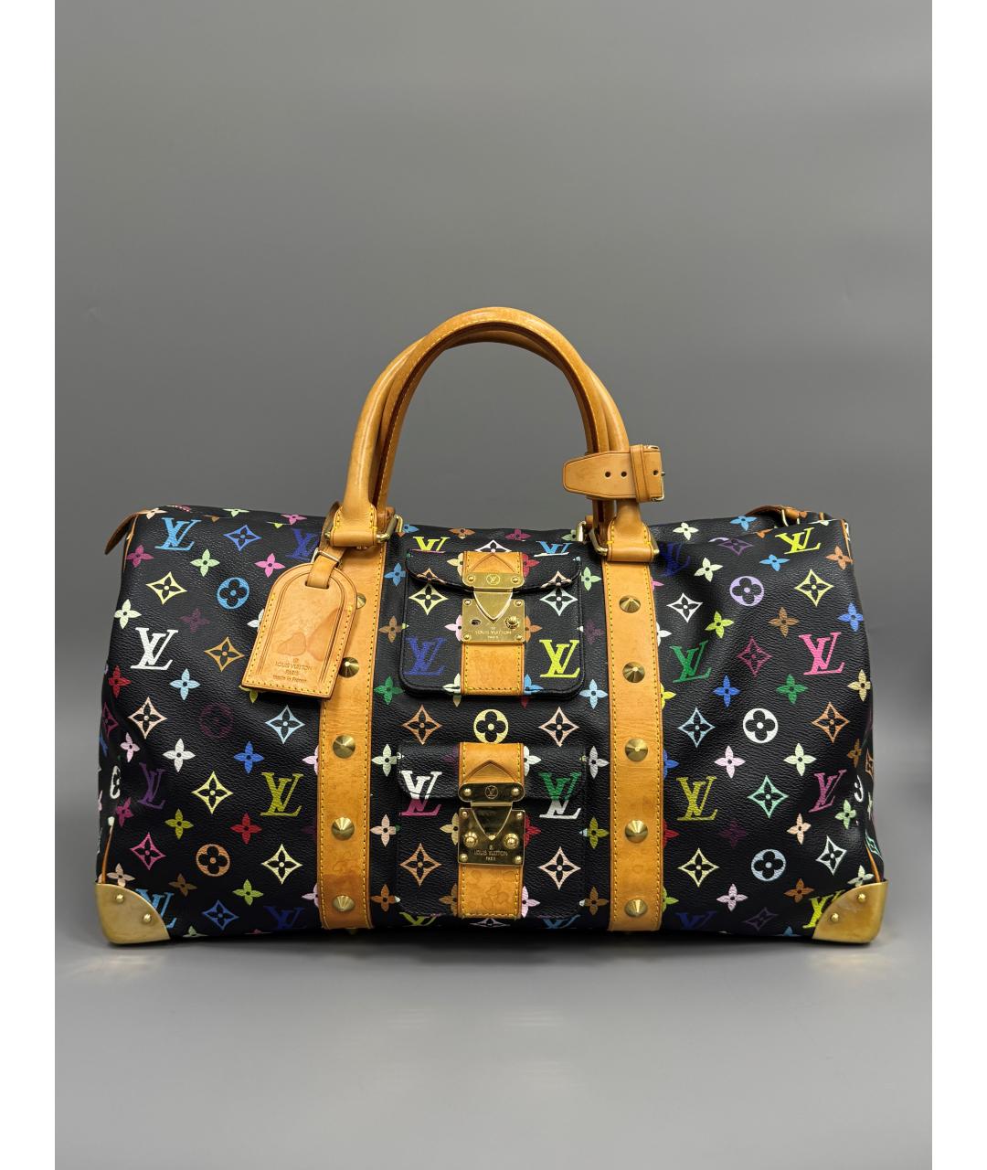 LOUIS VUITTON Черная дорожная/спортивная сумка, фото 9