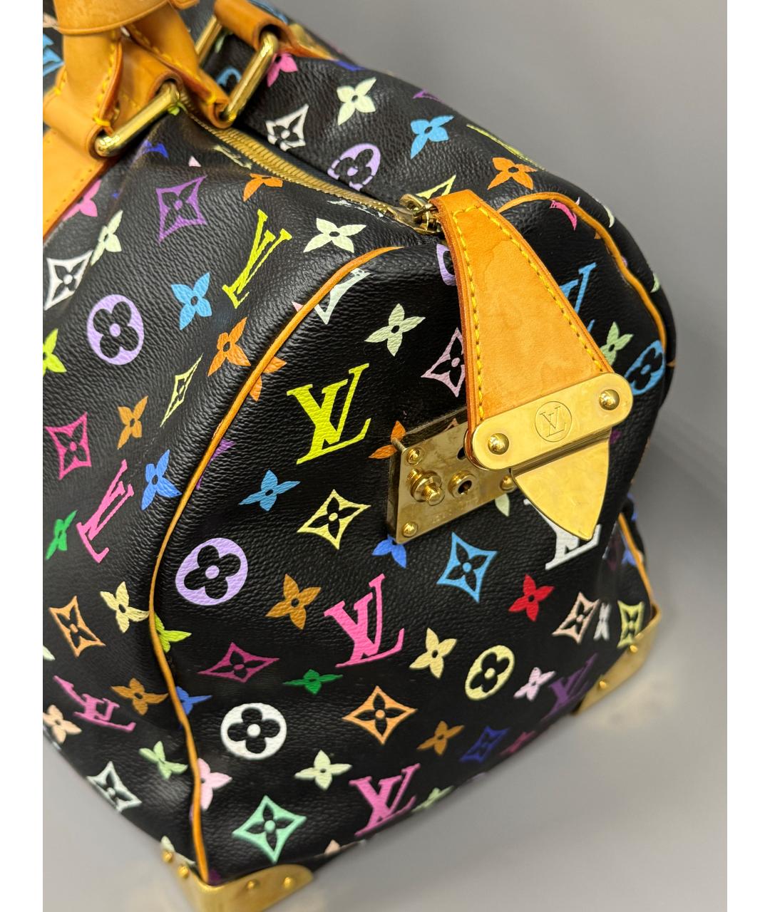 LOUIS VUITTON Черная дорожная/спортивная сумка, фото 4