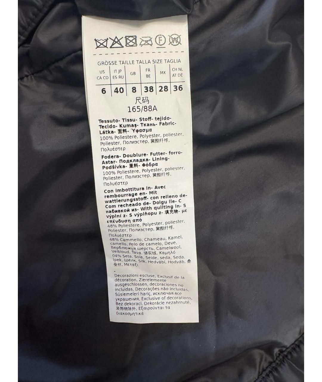 MAX MARA Черная полиэстеровая куртка, фото 6