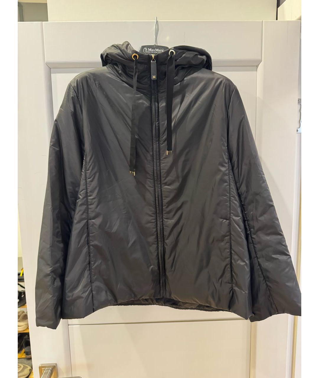 MAX MARA Черная полиэстеровая куртка, фото 8