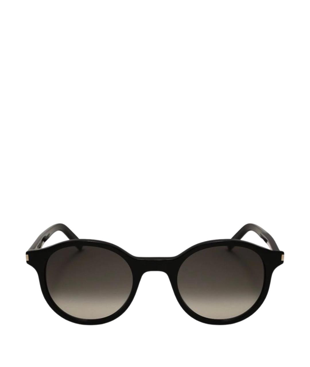 SAINT LAURENT Черные пластиковые солнцезащитные очки, фото 1
