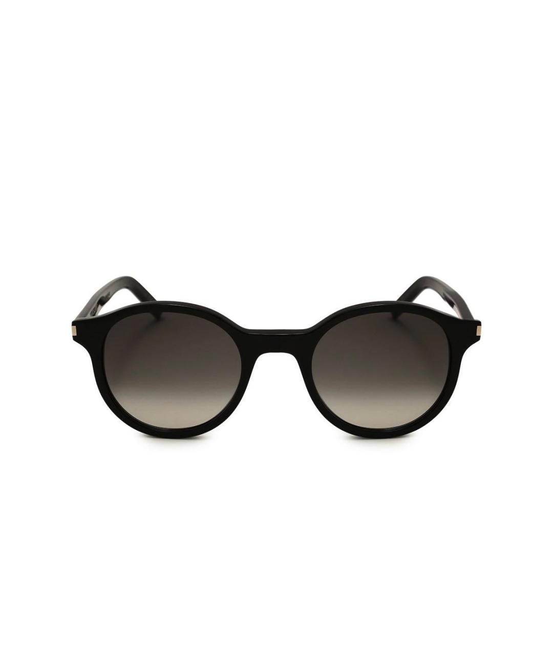 SAINT LAURENT Черные пластиковые солнцезащитные очки, фото 9