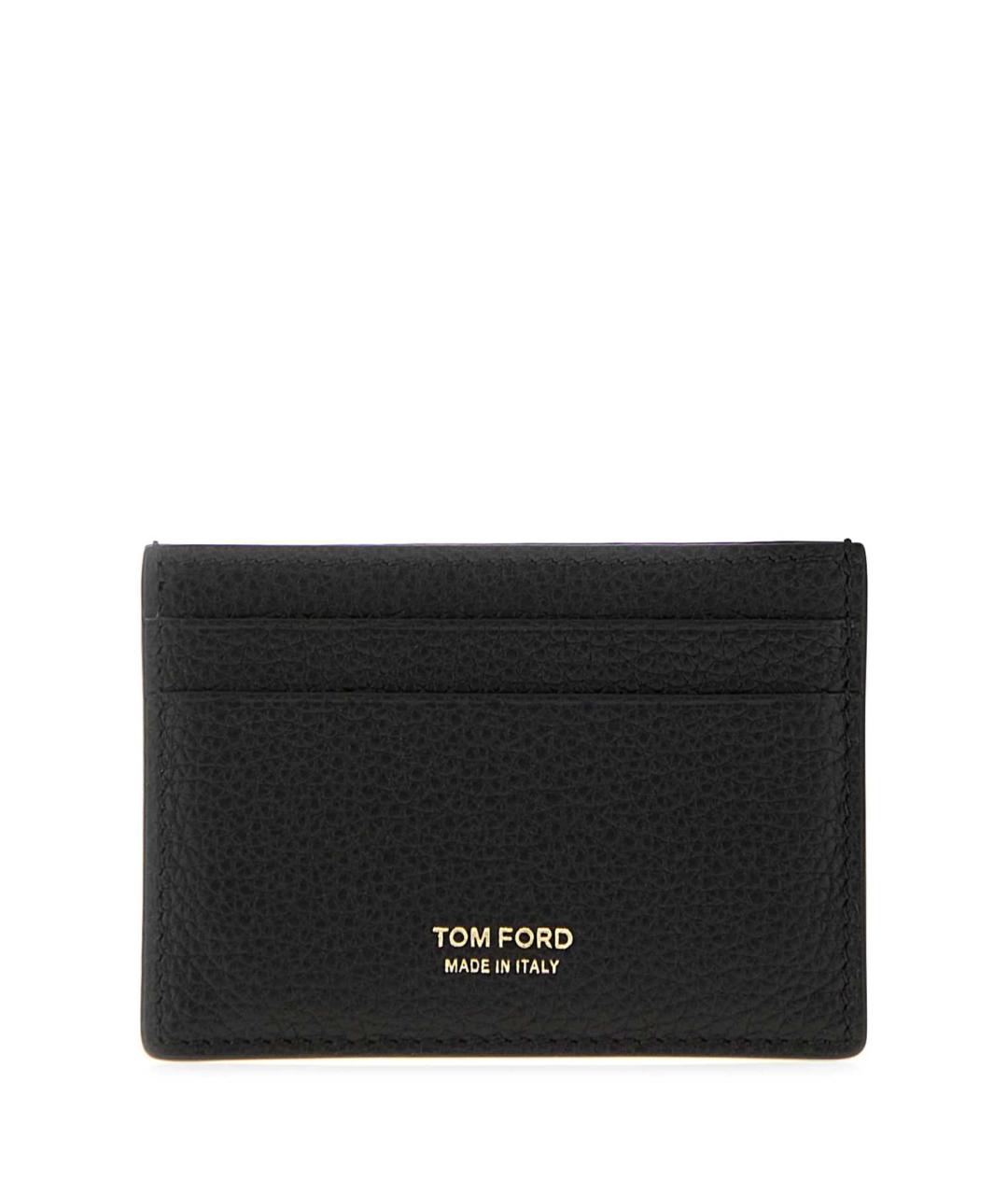 TOM FORD Черный кожаный кардхолдер, фото 1
