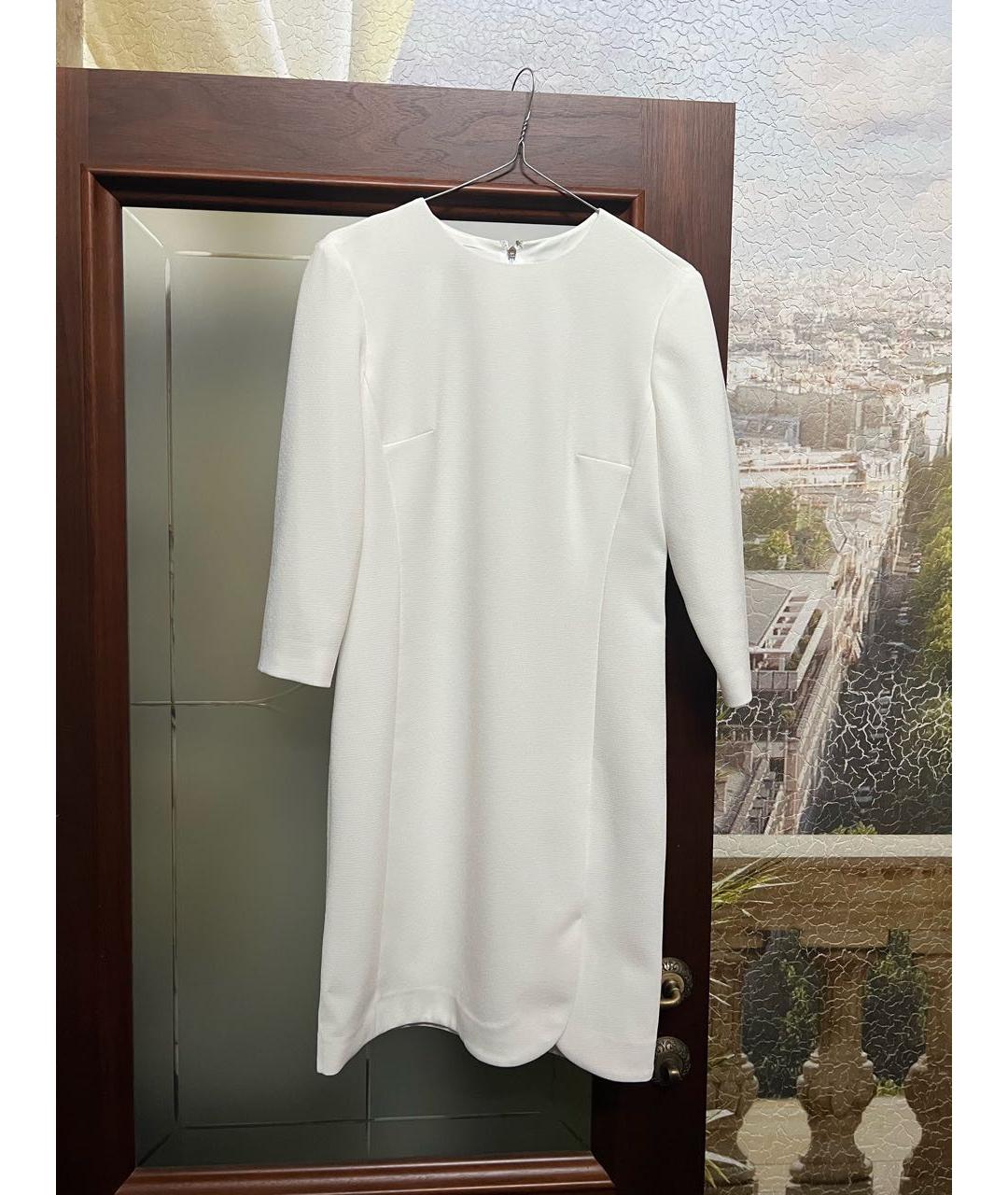 DKNY Белое полиэстеровое платье, фото 5