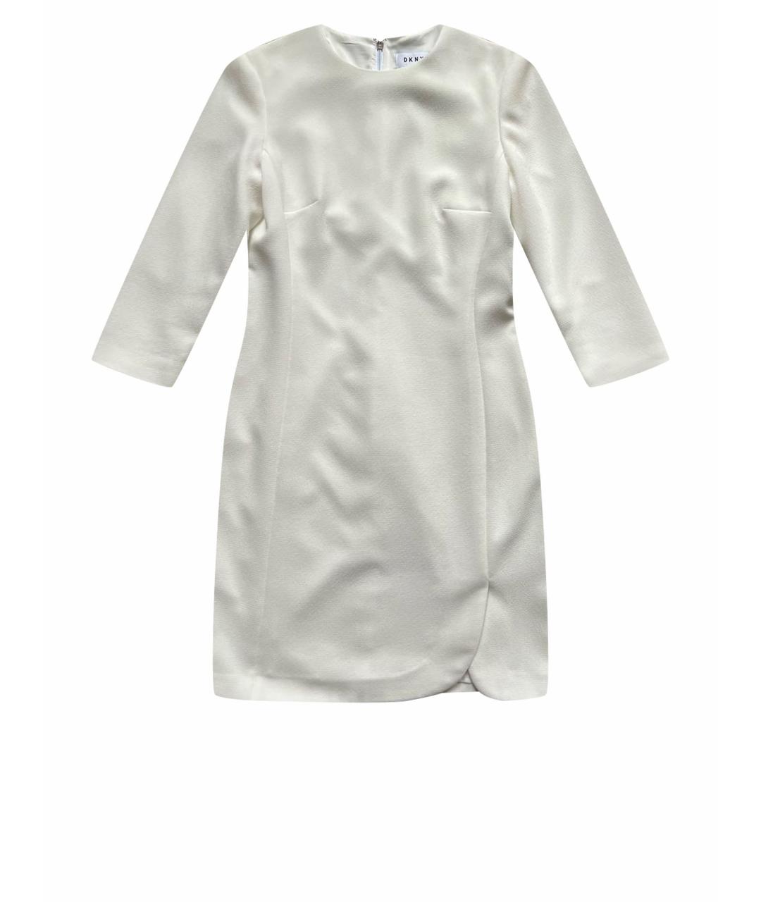 DKNY Белое полиэстеровое платье, фото 1