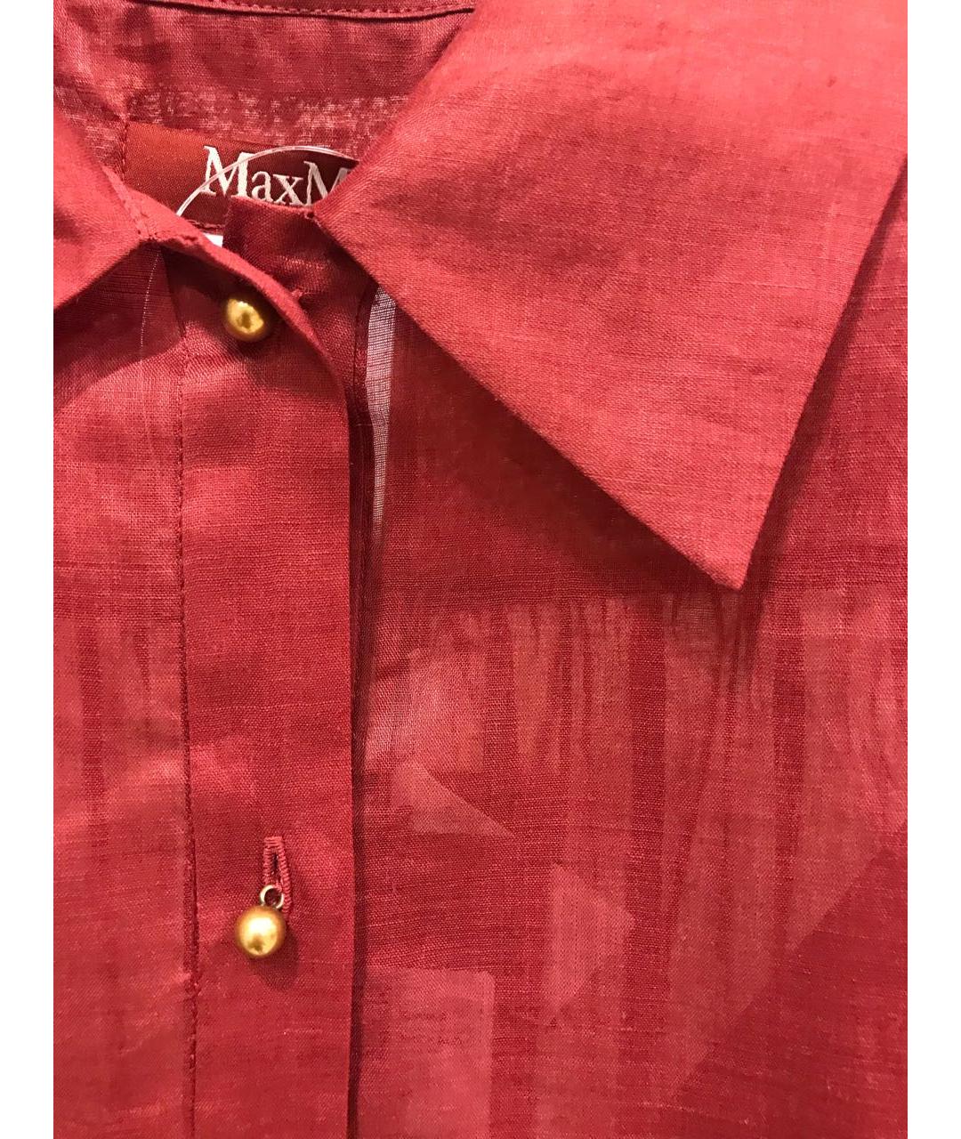 MAX MARA STUDIO Бордовое повседневное платье, фото 4