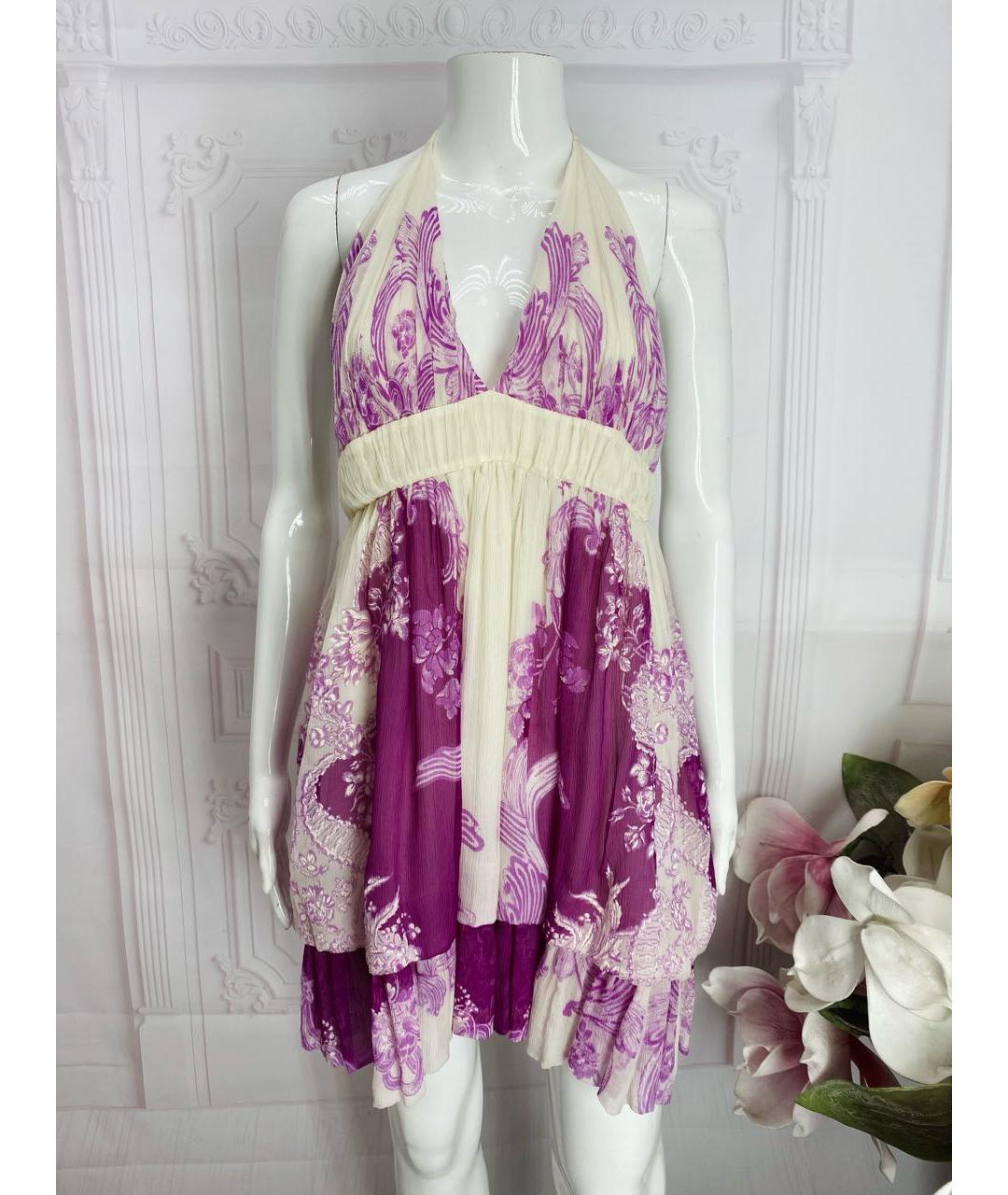ROBERTO CAVALLI Шелковое платье, фото 5