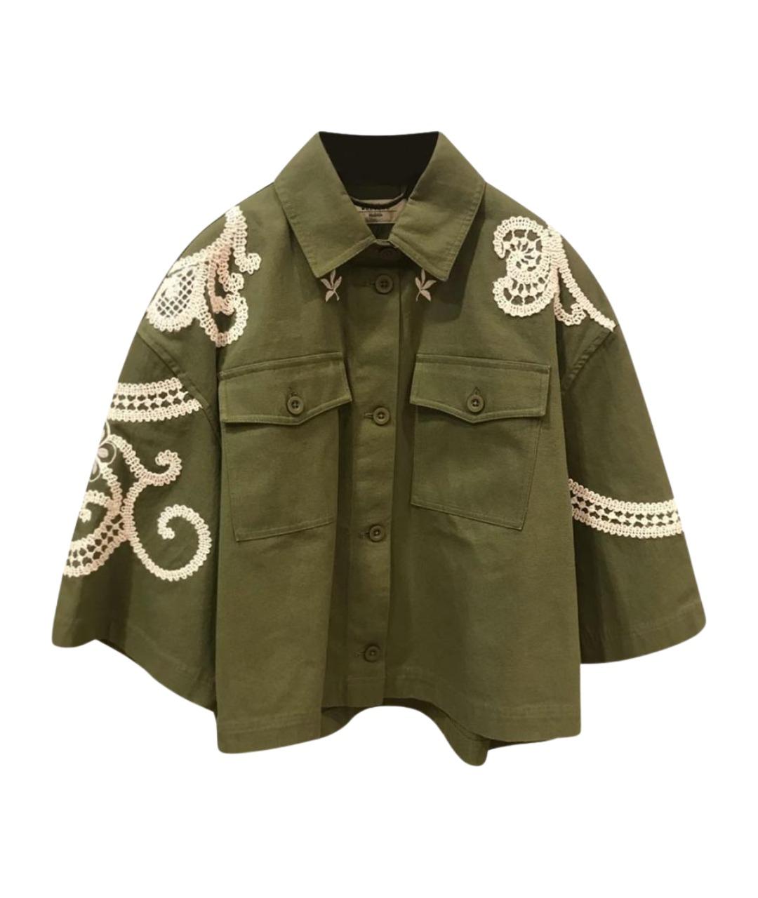 WEEKEND MAX MARA Хаки хлопковая рубашка, фото 1