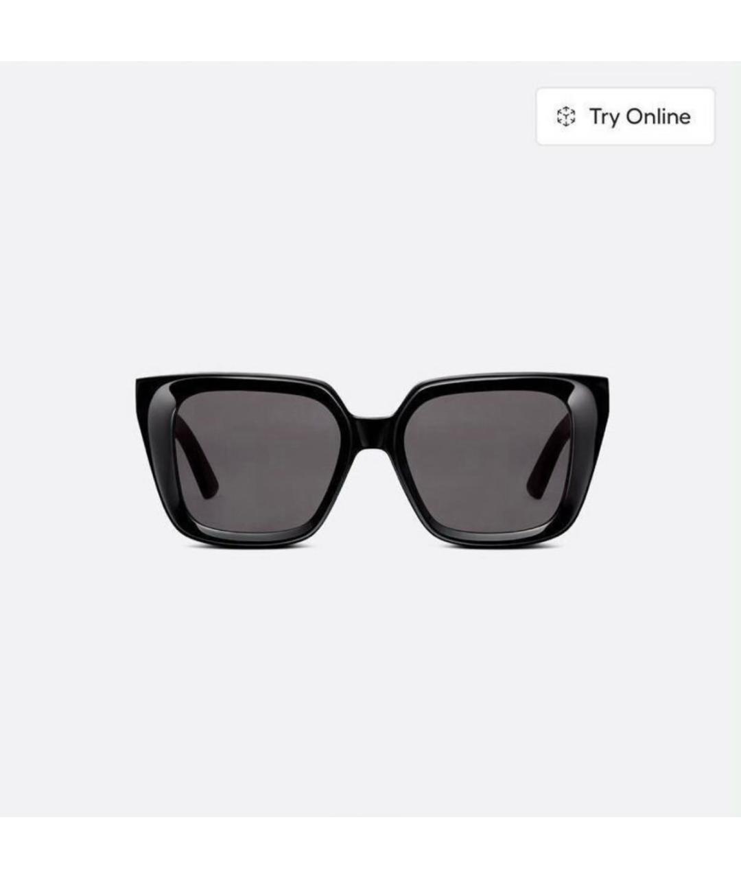 CHRISTIAN DIOR Черные пластиковые солнцезащитные очки, фото 7