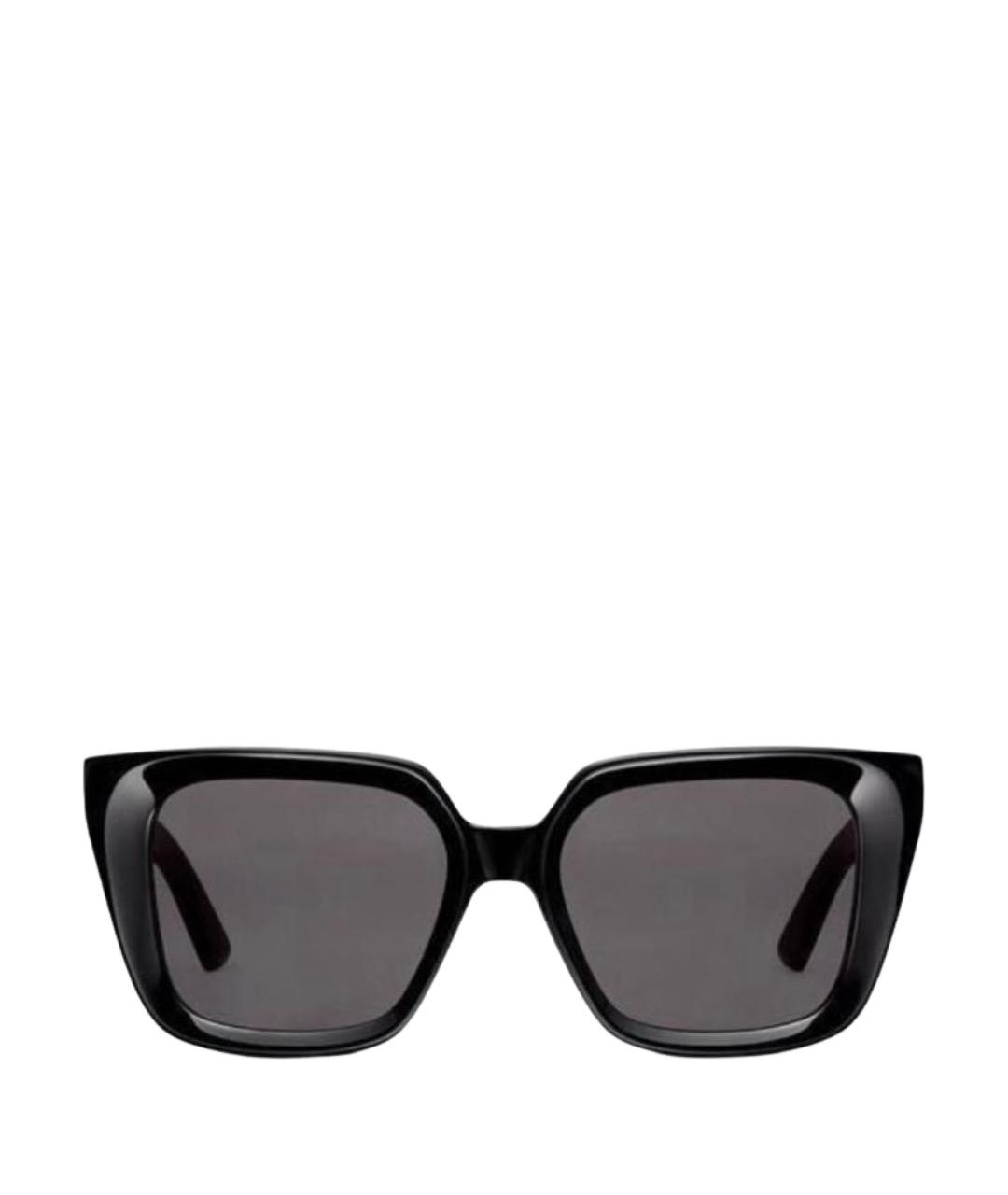 CHRISTIAN DIOR Черные пластиковые солнцезащитные очки, фото 1