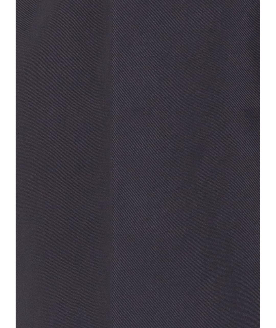 BRUNELLO CUCINELLI Антрацитовые хлопковые классические брюки, фото 3