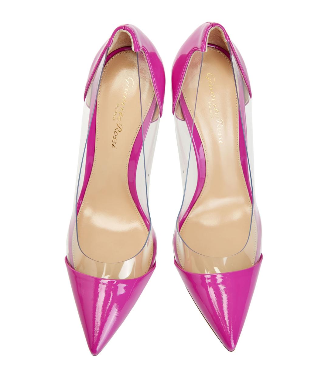 GIANVITO ROSSI Розовые кожаные туфли, фото 4