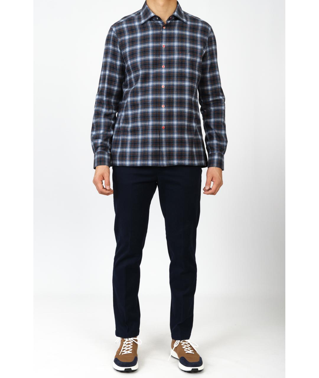 KITON Мульти хлопковая кэжуал рубашка, фото 2