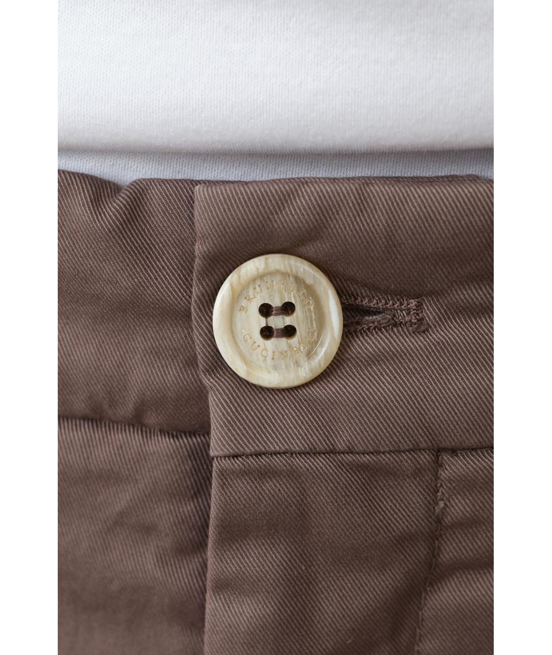 BRUNELLO CUCINELLI Серые хлопковые шорты, фото 4