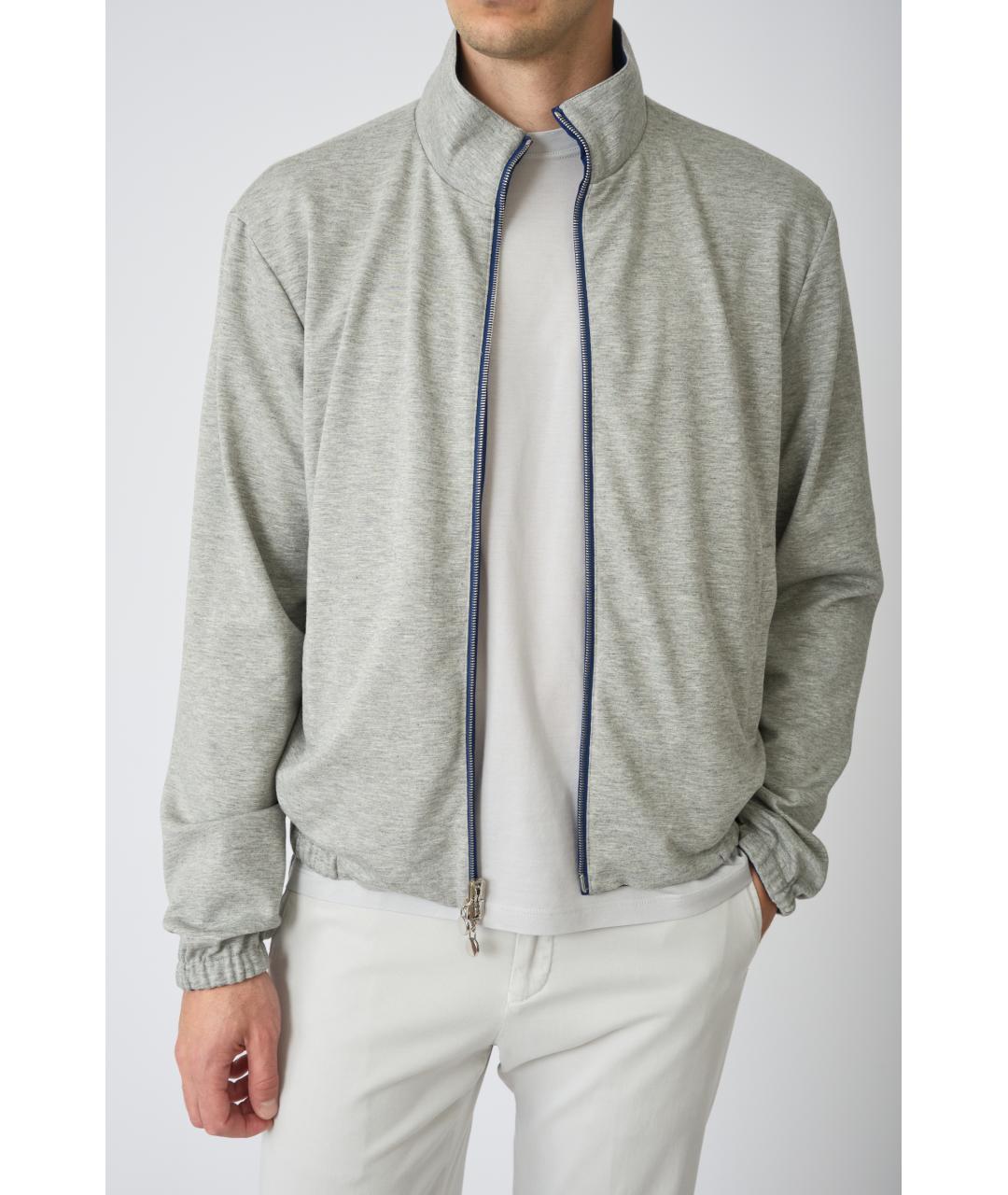 KITON Синяя полиэстеровая куртка, фото 8