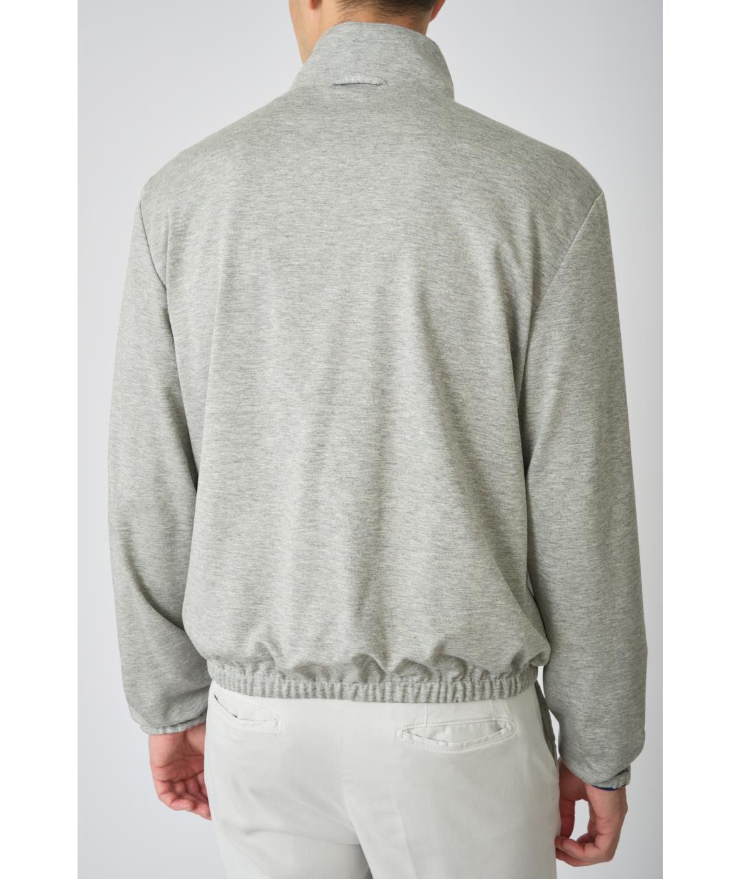 KITON Синяя полиэстеровая куртка, фото 9