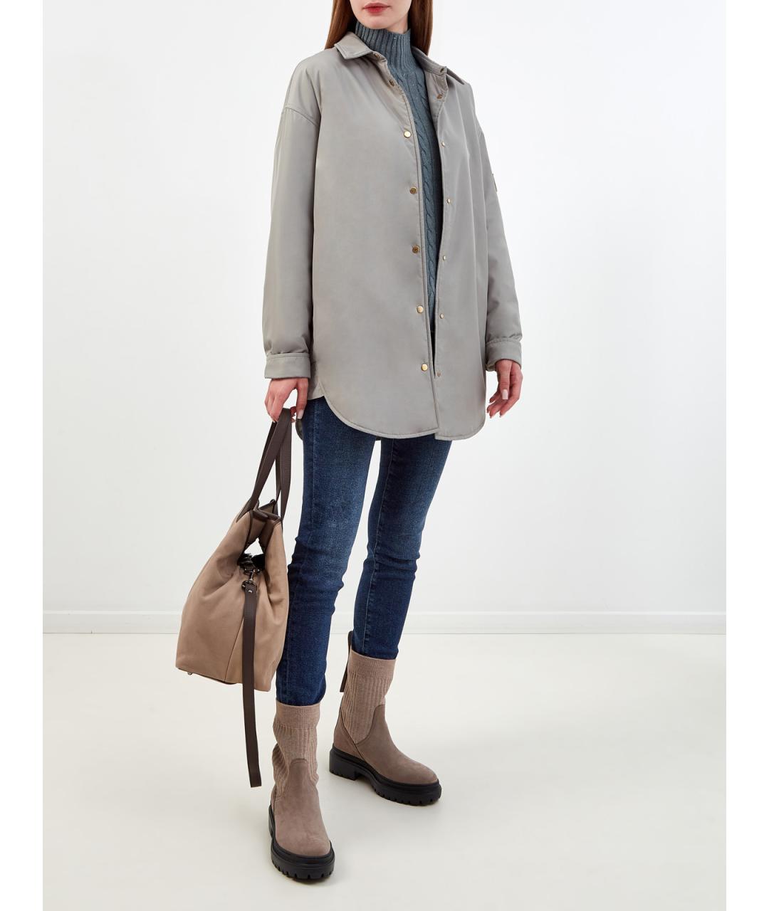 7 FOR ALL MANKIND Синие хлопковые джинсы слим, фото 2