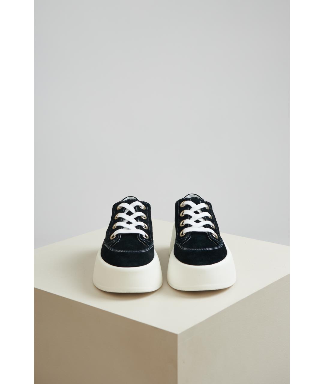 MM6 MAISON MARGIELA Черные замшевые кеды, фото 3