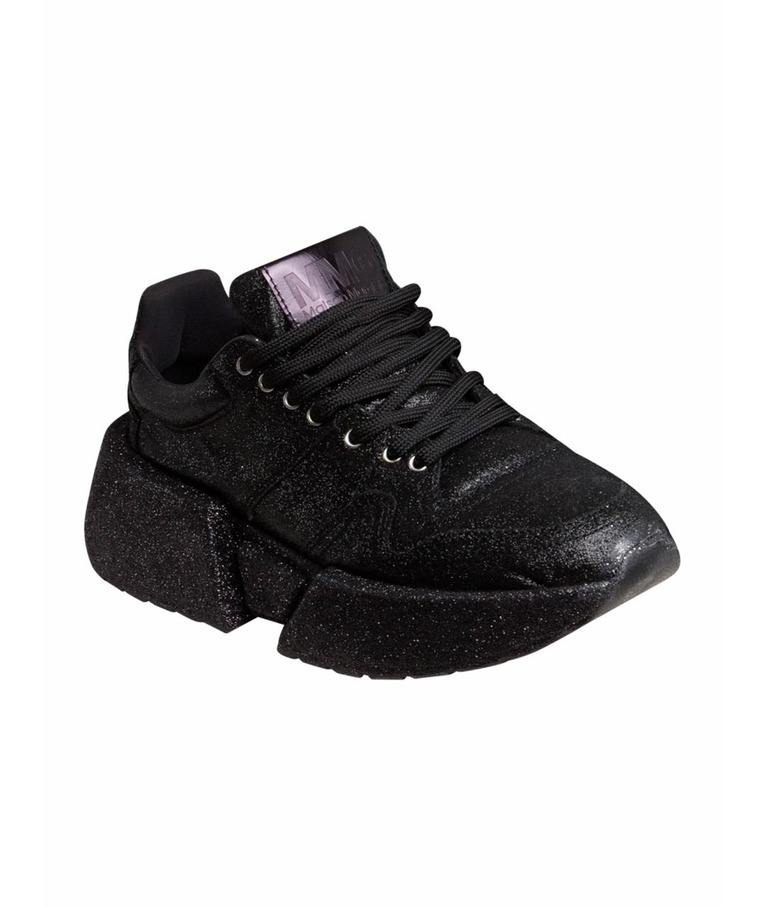 MM6 MAISON MARGIELA Коричневые кожаные кроссовки, фото 1