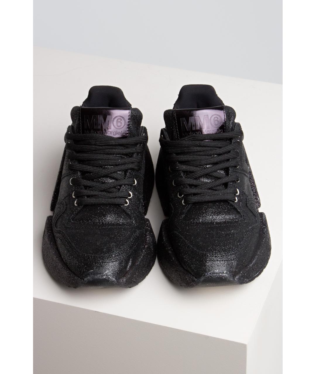 MM6 MAISON MARGIELA Коричневые кожаные кроссовки, фото 2