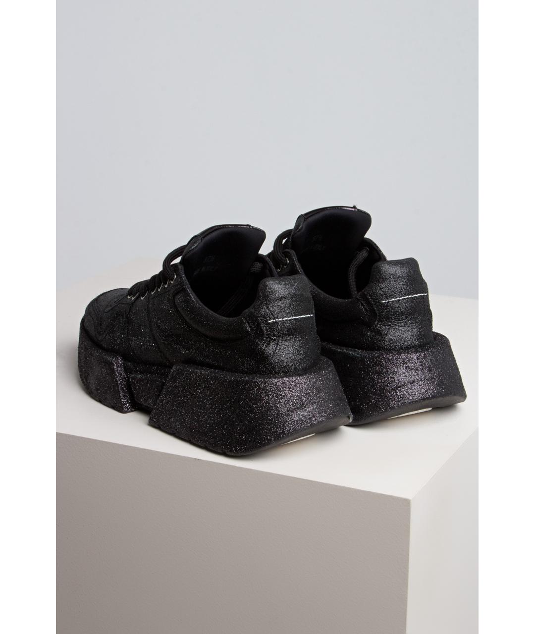 MM6 MAISON MARGIELA Коричневые кожаные кроссовки, фото 3